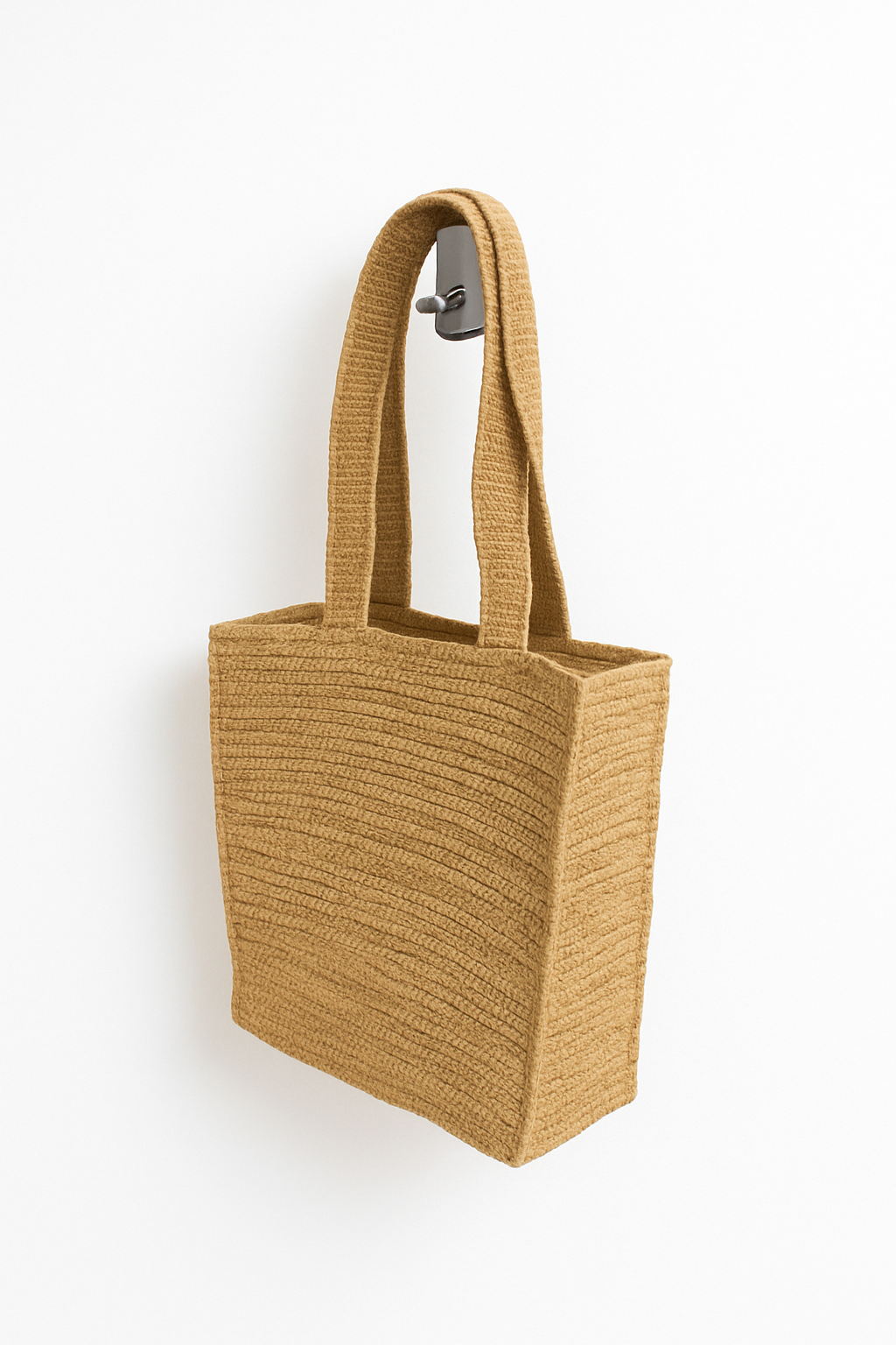 Camel woven tote bag — bespoke private label production by Fibers Natural